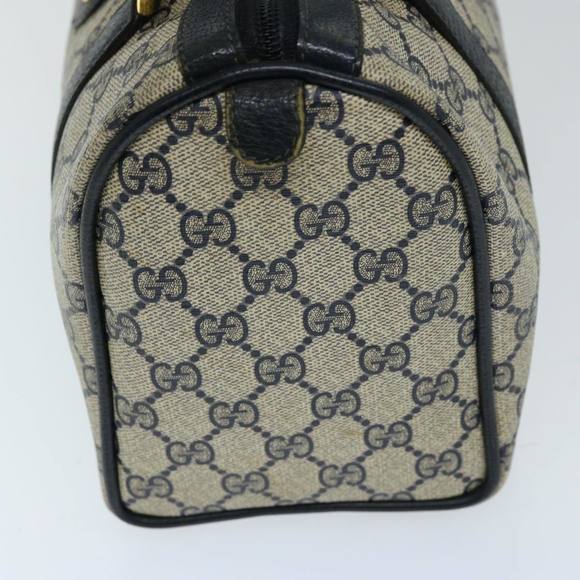 GUCCI GG Supreme Sherry Line Hand Bag PVC Navy Red 40 02 006 Auth 69897 - Picture 4 of 16